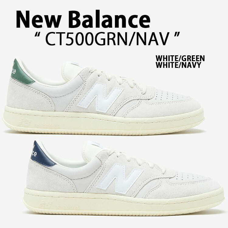 New Balance ニュー平衡にする スニーカー CT500 CT500GRN WHITE GREEN CT500NAV WHITE NAVY シューズ NewBlanceCT500 白いこと 緑であること 米国海軍 スエードクロス 精緻さ色合い くすみ色合い メンズ レディース【中古】未当て嵌める品