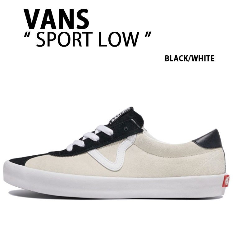 VANS バンズ スニーカーSPORT LOW SUEDE BLACK WHITE VN000D09Y28 スポーツ ロウ スウェード vn-vn000d09y28.jpg