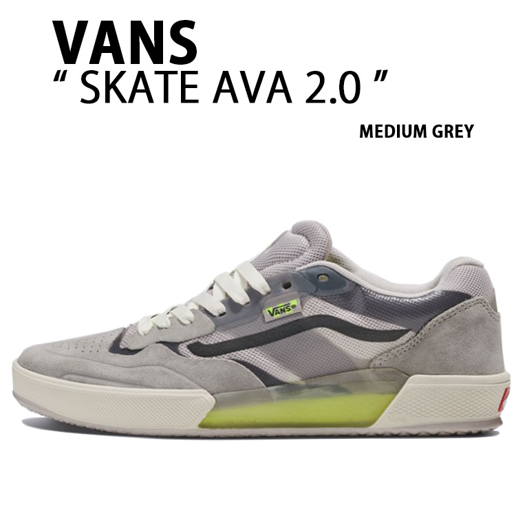VANS バンズ スニーカーSKATE AVA 2.0 MEDIUM GREY VN0A2Z3HMGR スケートAVA2.0 ミディアムグレー メンズ レディース 男性用 女性用