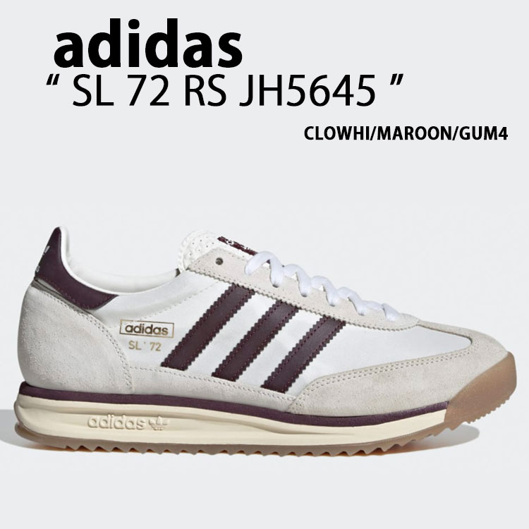 adidas originals アディダス スニーカー SL 72 RS JH5645 WHITE MAROON GUM シューズ ホワイト マルーン ガム メンズ レディース【中古】未使用品|セレクトショップ a-clo
