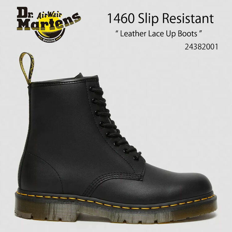 Dr.Martens ドクターマーチン 1460 Slip Resistant Leather Lace Up Boots 24382001 Black Industrial Full Grain ブラック メンズ レディース 男性用 女性用 drm-cb-24382001.jpg