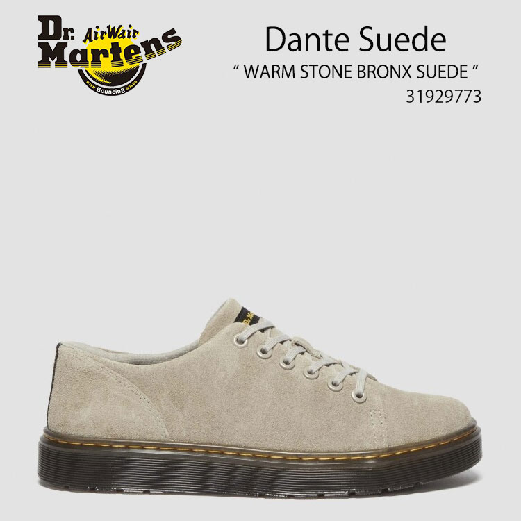 Dr.Martens ドクターマーチン スニーカー Dante Suede 31929773 WARM STONE BRONX SUEDE シューズ グレー スエード メンズ レディース 男性用 女性用 男女兼用【中古】未使用品画像