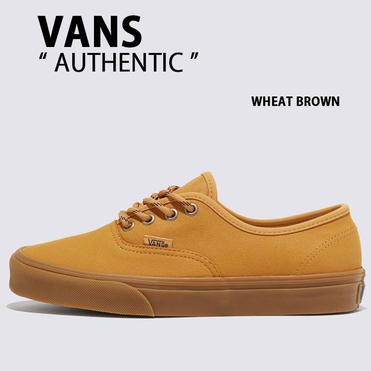 VANS バンズ スニーカー AUTHENTIC WHEAT BROWN VN000CRTENL オーセンティック ウィートブラウン 赤銅色 メンズ レディース 成人男性用 お上さん用