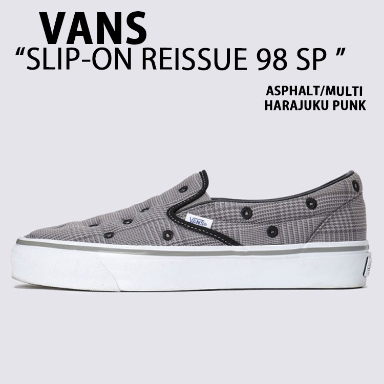 VANS バンズ スリッポン SLIP-ON REISSUE 98 LX HARAJUKU PUNK ASPHALT MULTI VN000NBME4A シューズ リシュー 98 ラックス TOKYO DESIGN COLLECTIVE アスファルト マルチ ドット メンズ レディース|セレクトショップ a-clo