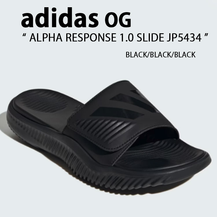 [ADIDAS] サンダル アルファレスポンス 1.0 スライド ブラック 人気話題 ADIDAS x ALEXANDER WANG AW BBALL SOCCER CORE BLACK