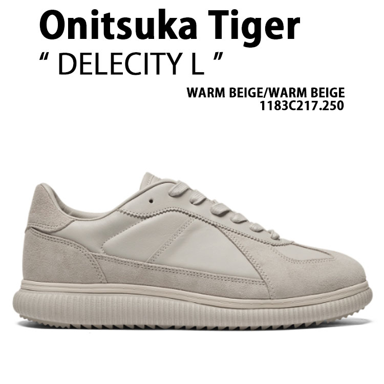 Onitsuka Tiger オニツカタイガー スニーカー DELECITY L WARM BEIGE WARM BEIGE 1183C217.100 デレシティ エル ウォームベージュ シューズ ローカットシューズ スエード メンズ レディース｜セレクトショップ a-clo