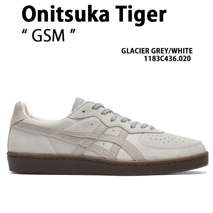 Onitsuka Tiger オニツカタイガー スニーカー GSM GLACIER GREY WHITE 1183C436.020 グラシアグレー ホワイト ニュアンスカラー スエード ローカットシューズ テニススタイルシューズ シューズ メンズ レディース｜セレクトショップ a-clo 29,237円