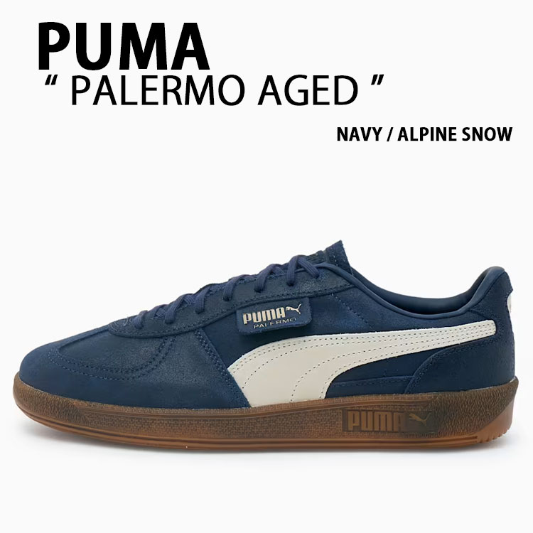 【関税込み】PUMA ネイビー Palermo レザースニーカー PUMA公式】ユニセックス パレルモ レザー MIJ スニーカー