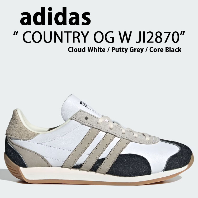 adidas Originals アディダス オリジナルス スニーカー COUNTRY OG W JI2870 Cloud White / Putty Grey / Core Black カントリー クラウドホワイト プティグレー コアブラック メンズ レディース【中古】未使用品