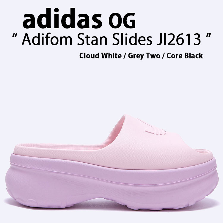 adidas originals アディダス レディース サンダル 厚底サンダル ADIFOM STAN SLIDE スタンスミスサンダル JI2613 Cloud White / Grey Two / Core Black スライドサンダル オープントゥサンダル レディースサンダル【中古】未使用品|セレクトショップ a-clo