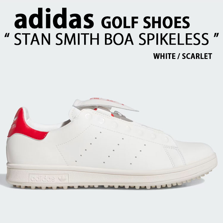 adidas Originals アディダス スニーカー STAN SMITH BOA SPIKELESS GOLF SHOES JP5194 WHITE RED スタンスミスBOA スパイクレス ゴルフシューズ ホワイト レッド メンズ レディース【中古】未使用品｜セレクトショップ a-clo 32,123円