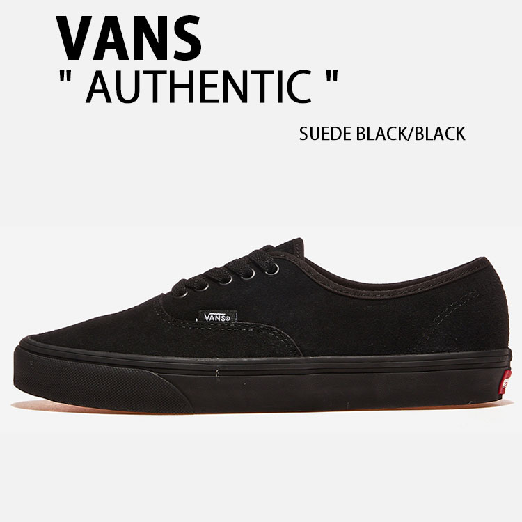 VANS バンズ スニーカー AUTHENTIC SUEDE BLACK BLACK VN000CRTBKA オーセンティック スエードクロス黒いこと 黒いこと シューズ 置き目とり捨てる スエードクロス メンズ レディース 成人男性用 成人女性用