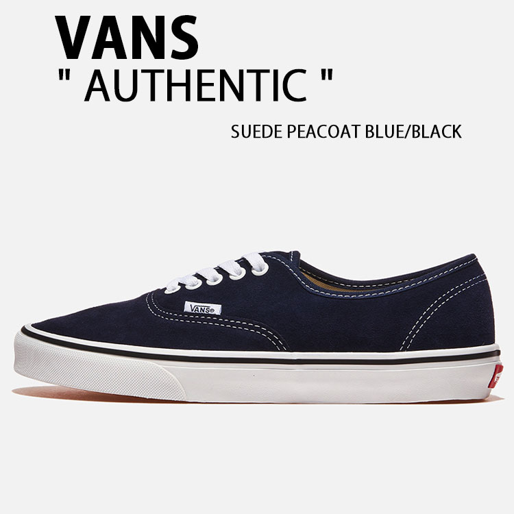 VANS バンズ スニーカー AUTHENTIC SUEDE PEACOAT BLUE BLACK VN000CRTENI オーセンティック スエードピーコートブルー 黒いこと シューズ 置き目とり捨てる スエードクロス メンズ レディース 成人男性用 成人女性用