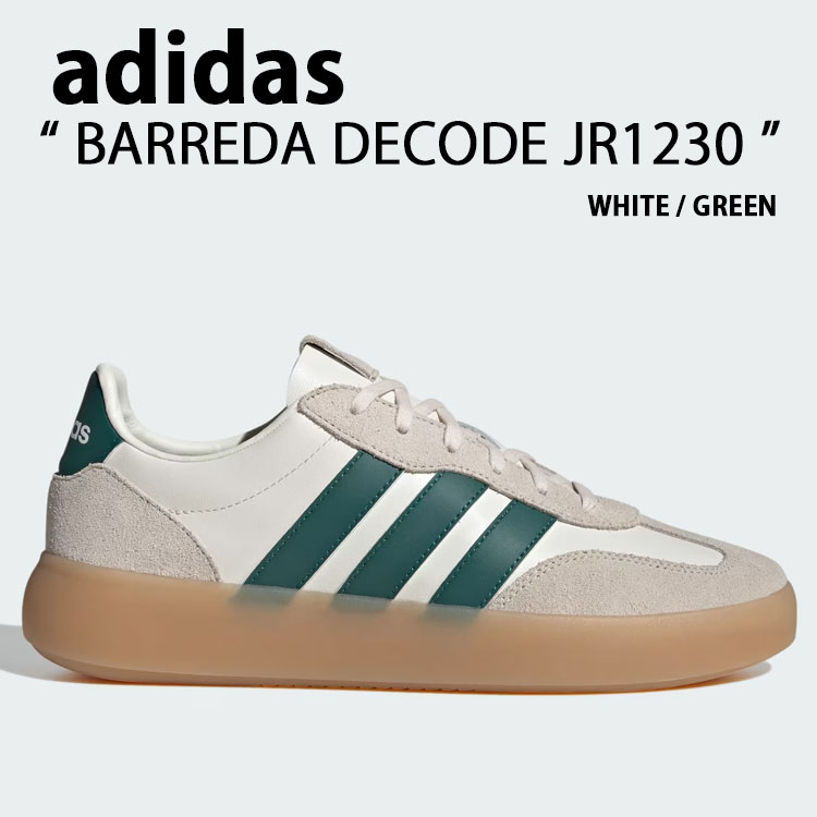 adidas Originals アディダス オリジナルス スニーカー BARREDA DECODE JR1230 WHITE GREEN シューズ バレダデコート ホワイト グリーン メンズ レディース【中古】未使用品