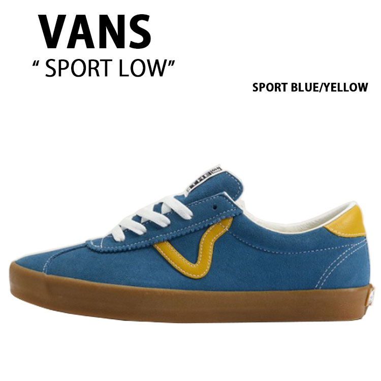 VANS バンズ スニーカー SPORT LOW SPORT BLUE YELLOW VN000D6NBYL 運動競技 置き目 運動競技 青色 黄色 成人男性用 お上さん用