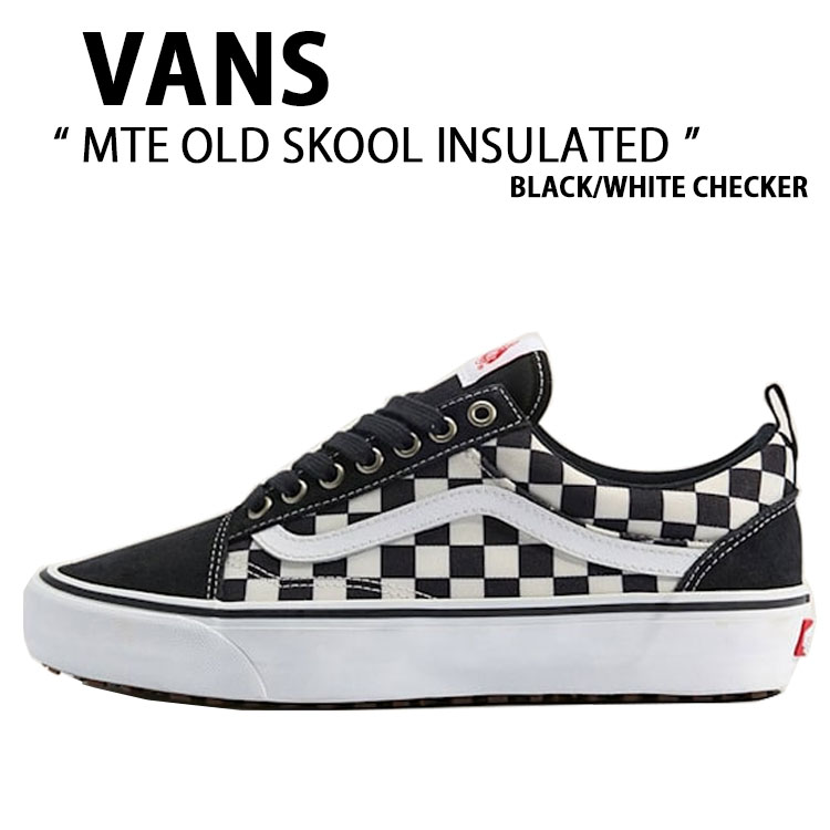 VANS バンズ スニーカー MTE OLD SKOOL INSULATED BLACK WHITE CHECKER VN000DC6841 MTE 年寄りの学院 インシュレイテッド 黒いこと 白いこと チェッカー 成人男性用 成人女性用