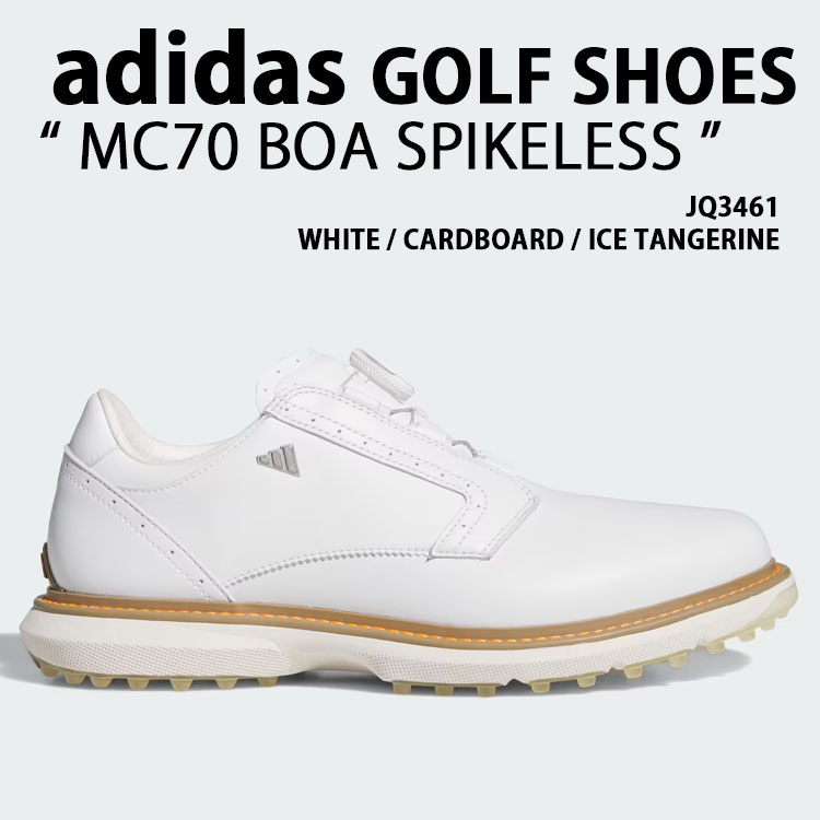 adidas Originals アディダス ゴルフ スニーカー MC70 BOA SPIKELESS GOLF SHOES JQ3461 シューズ MC70ボアスパイクレス ゴルフスニーカー WHITE ORANGE ホワイト オレンジ メンズ レディース【中古】未使用品｜セレクトショップ a-clo