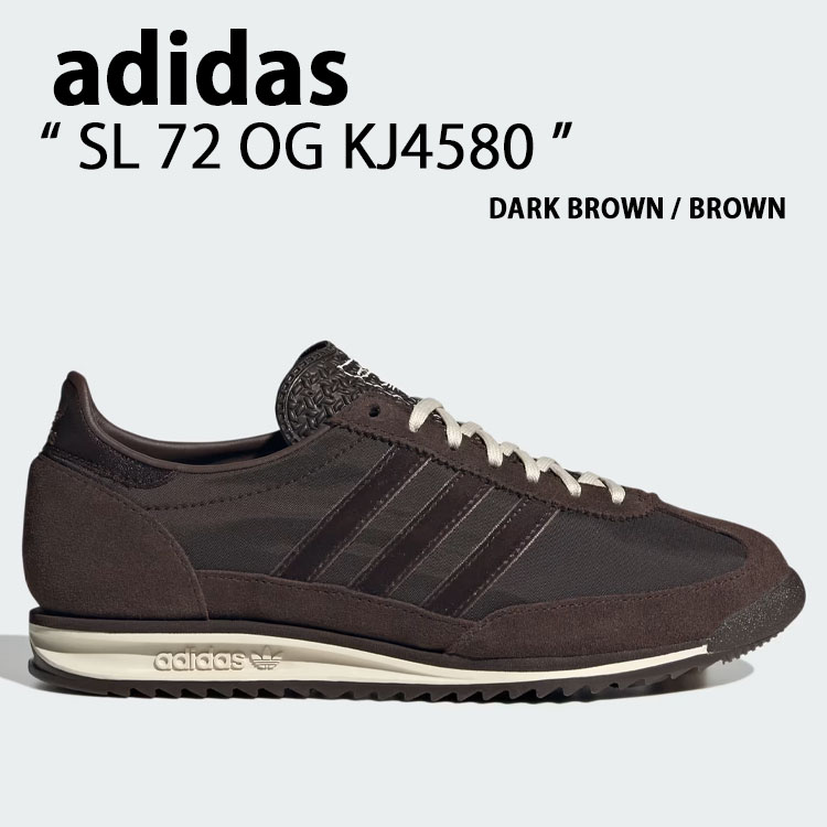 adidas originals アディダス スニーカー SL 72 OG KJ4580 シューズ エスエル72 DARK BROWN ダークブラウン メンズ レディース【中古】未使用品｜セレクトショップ a-clo