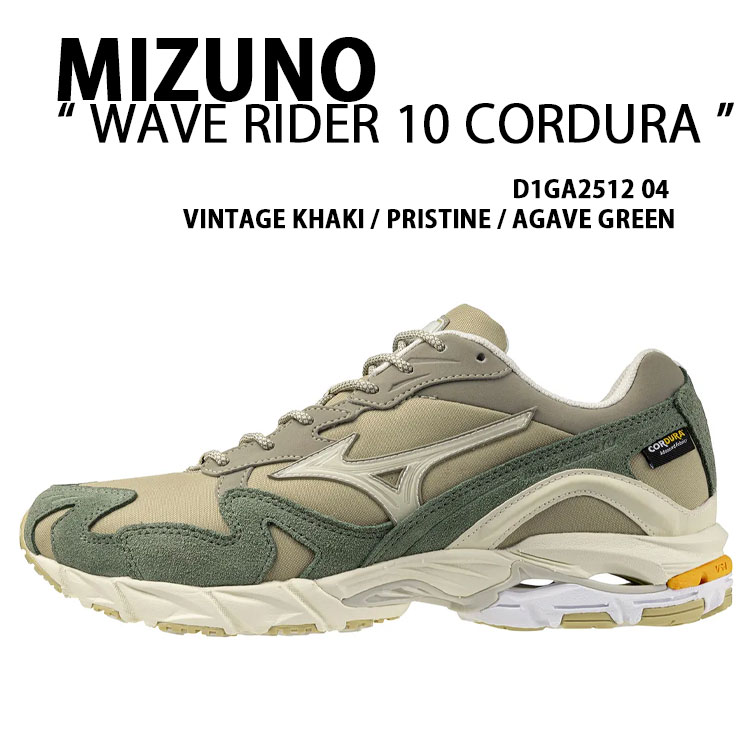 Mizuno ミズノ メンズ スニーカー WAVE RIDER 10 CORDURA シューズ ウェーブライダー10 コーデュラ 駈けっくらシューズ 小股走りスニーカー KHAKI カーキ D1GA251204