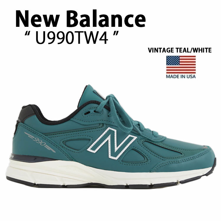 New Balance ニューバランス スニーカー U990TW4 VINTAGE WHITE シューズ NewBlance990 ビンテージ ホワイト スエード メンズ レディース【中古】未使用品