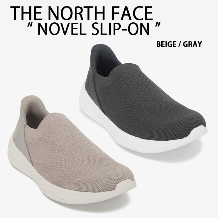THE NORTH FACE ノースフェイス スリッポン NOVEL SLIP-ON ノーベル スリッポン BEIGE GRAY ベージュ グレー ニット ミュール ランニングシューズ シューズ スニーカー メンズ レディース 男女共用 男性用 女性用 NS93Q53B/C 【中古】未使用品