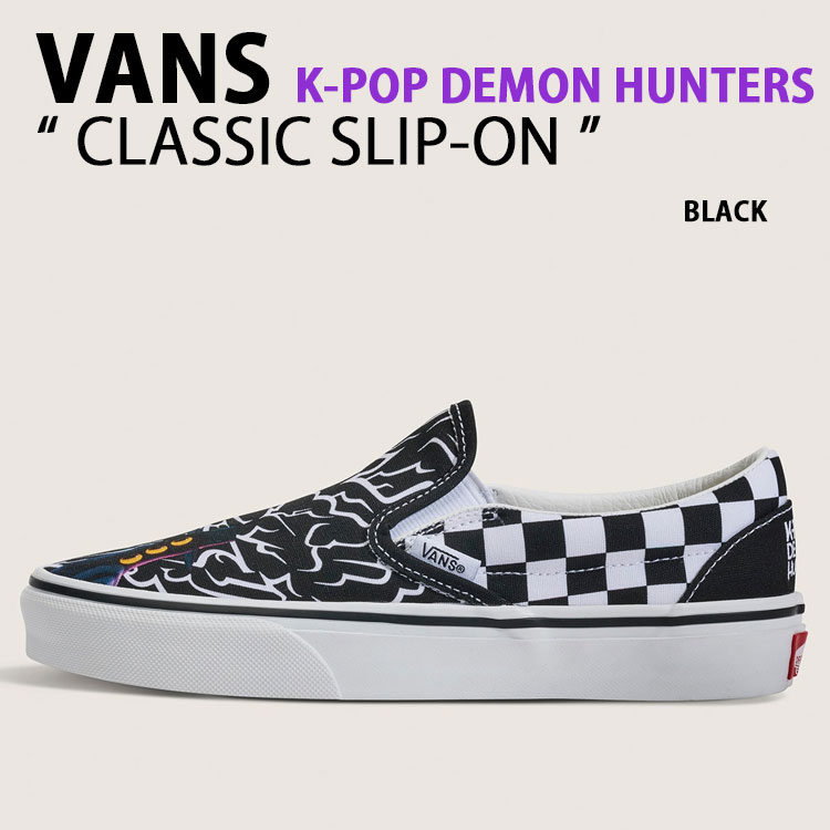 VANS バンズ キッズ スニーカー KPOP DEMON HUNTERS CLASSIC SLIP-ON VN000EC3BM8 シューズ Kポップ デーモンハンターズ クラシックスリッポン ビッグキッズ BLACK ブラック 14,118円