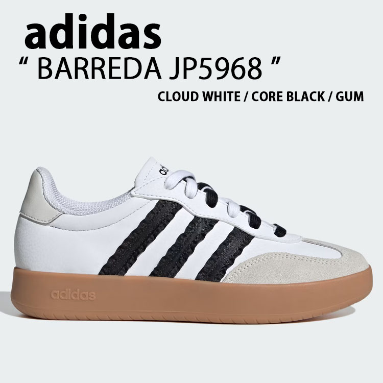 adidas Originals アディダス オリジナルス レディース スニーカー BARREDA JP5968 シューズ バレダ 厚底 WHITE BLACK ホワイト ブラック 女性用【中古】未使用品