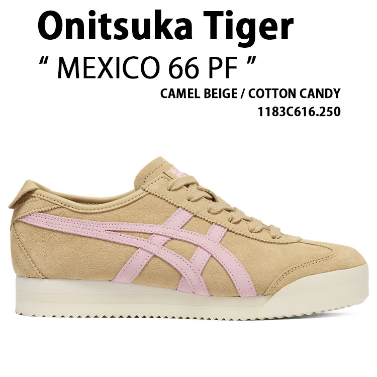 Onitsuka Tiger オニツカタイガー スニーカー MEXICO 66 PF BEIGE PINK 1183C616.250 シューズ メキシコ66PF ベージュ ピンク メンズ レディース