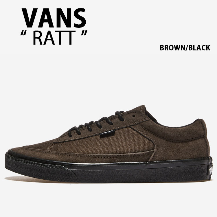 VANS バンズ スニーカー RATT BROWN BLACK V102CF SC ラット ブラウン ブラック 男性用