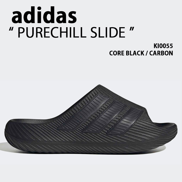 adidas originals アディダス サンダル PURECHILL SLIDE KI0055 シューズ ピュアチルスライド スリッパー BLACK ブラック メンズ レディース【中古】未使用品