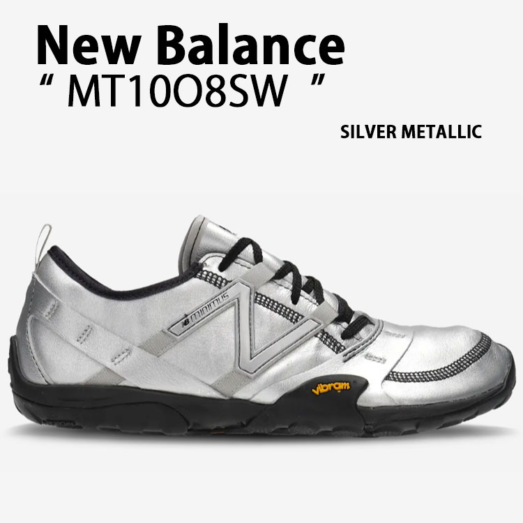New Balance ニュー平衡にする スニーカー MT10O8SW シューズ NewBalance10 駈けっくらシューズ ロゴタイプ SILVER しろがね色 メンズ レディース【中古】未当て嵌める品