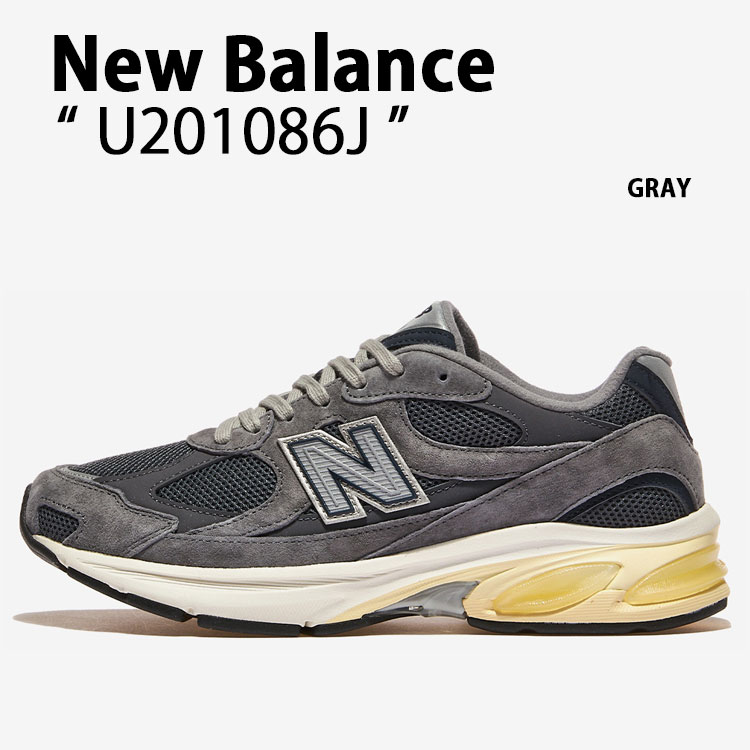 New Balance ニューバランス スニーカー U201086J シューズ NewBalance2010 ランニングシューズ スウェード GRAY グレー メンズ レディース【中古】未使用品