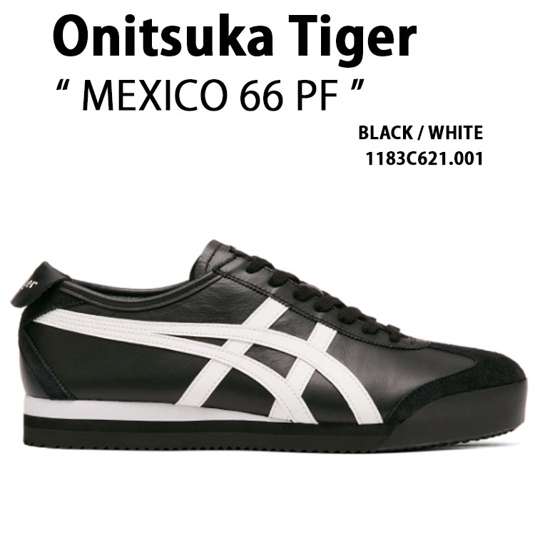 Onitsuka Tiger オニツカタイガー スニーカー MEXICO 66 PF BLACK WHITE 1183C621.001 シューズ メキシコ合衆国 66 PF 黒いこと 白いこと メンズ レディース 成人男性用 お上さん用