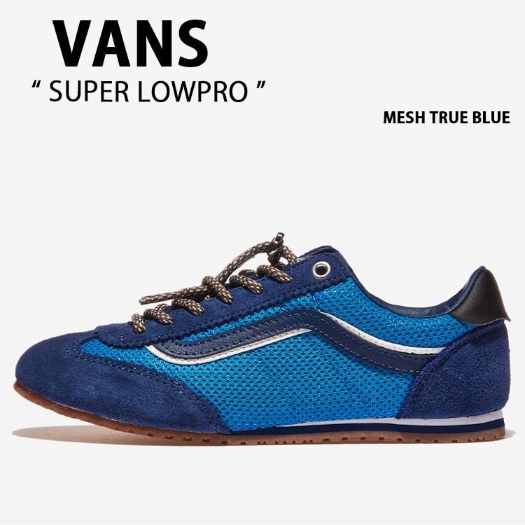 VANS バンズ シューズ SUPER LOWPRO MESH TRUE BLUE VN000D837WM 百貨店 置き目労働者階級 メッシュ トゥルー 青色 成人男性用 お上さん用