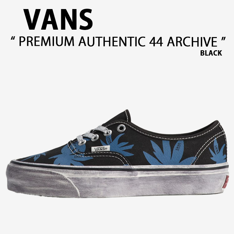 VANS バンズ スニーカー  PREMIUM AUTHENTIC 44 ARCHIVE BLACK VN000DB8CJI 割り増し金 オーセンティック 44 アーカイブ 黒いこと 成人男性用 お上さん用