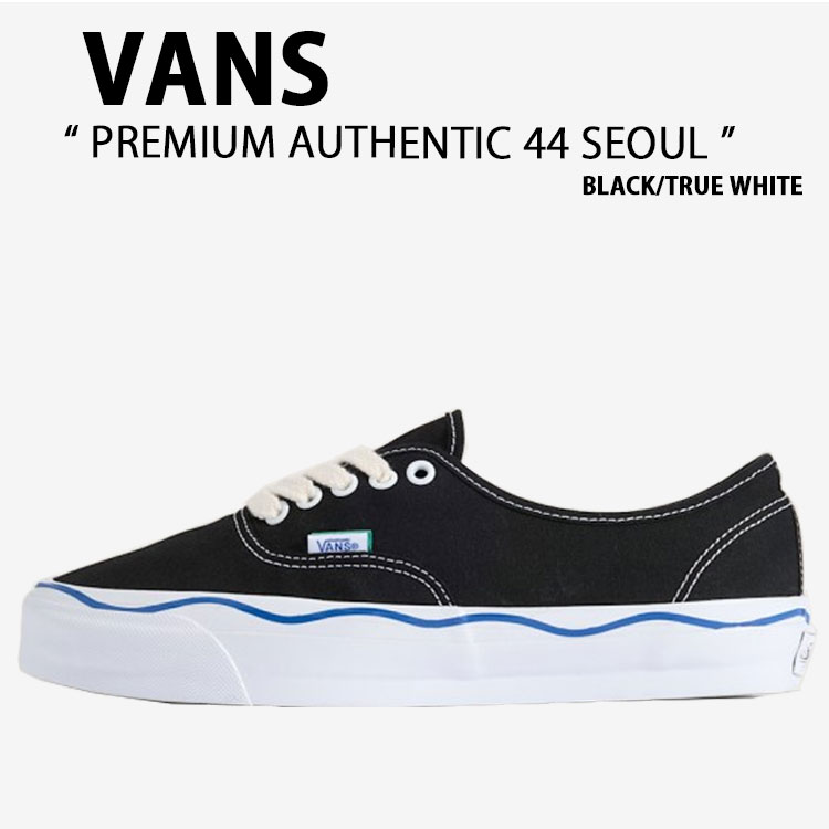 VANS バンズ スニーカー PREMIUM AUTHENTIC 44 SEOUL BLACK TRUE WHITE VN000EAABPB 割り増し金 オーセンティック 44 気魂 黒いこと トゥルー 白いこと 成人男性用 亭主もち用