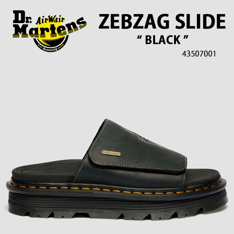 Dr.Martens ドクターマーチン ミュール サンダル ZEBZAG SLIDE 43507001 シューズ ゼブザグスライド サイズ調整 ガムソール BLACK ブラック メンズ レディース【中古】未使用品｜セレクトショップ a-clo