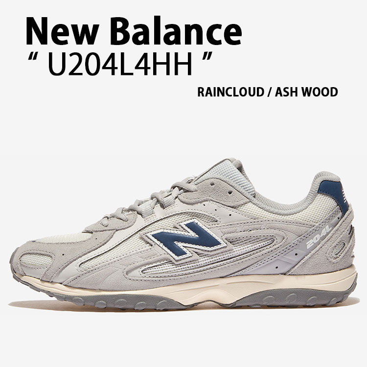 New Balance ニュー平衡にする スニーカー U204L4HH シューズ NewBalanceU204L ランシュー スエードクロス メッシュ GREY 薄墨色 メンズ レディース【中古】未当て嵌める品