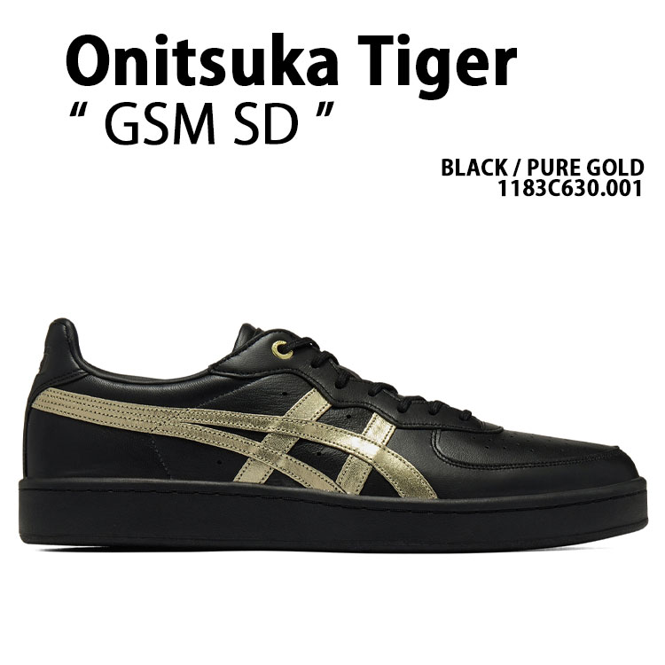 Onitsuka Tiger オニツカタイガー スニーカー GSM SD 1183C630.001 BLACK シューズ ブラック オニツカスニーカー ローテクスニーカー ローテクシューズ オニツカタイガーストライプ ラバーアウターソール メンズ レディース｜セレクトショップ a-clo