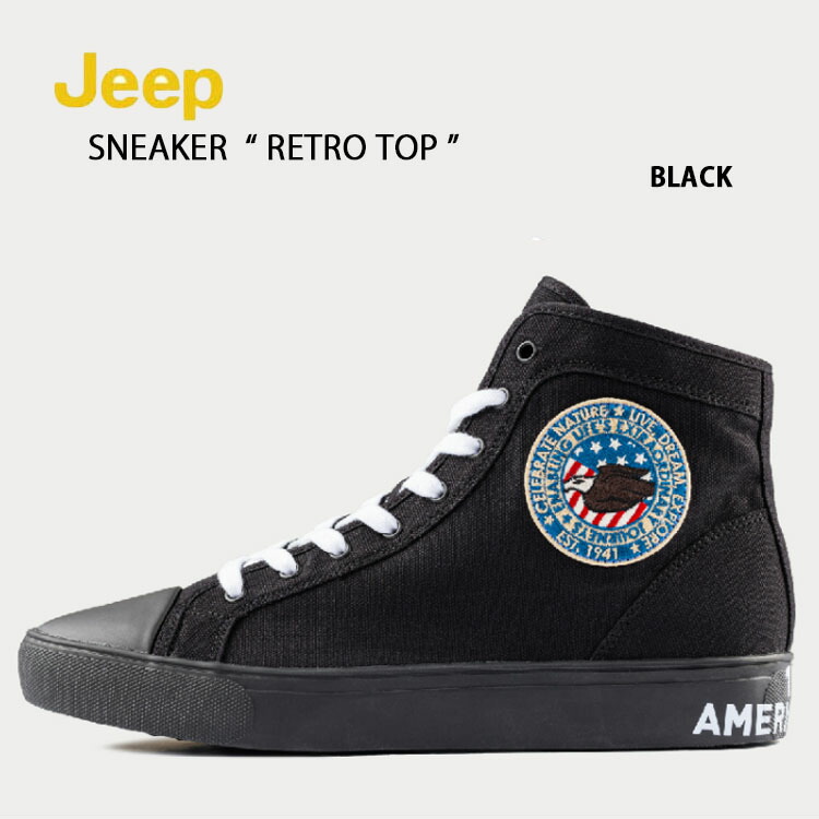 楽天市場】Jeep ジープ スニーカー RETRO TOP SNEAKER UNITED STATE HI