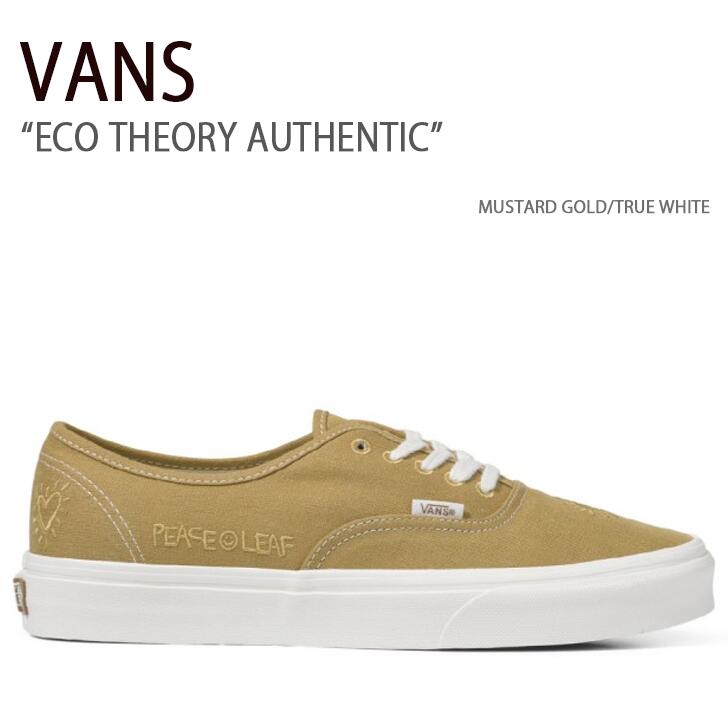 VANS バンズ スニーカー ECO THEORY AUTHENTIC MUSTARD GOLD TRUE WHITE エコセオリーオーセンティック マスタードゴールド トゥルーホワイト ヴァンズ シューズ メンズ レディース 男女兼用 男性用 女性用 VN0A5KRDASW1｜セレクトショップ a-clo