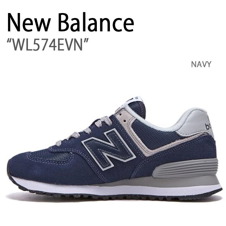 New Balance ニューバランス スニーカー 574 Navy ネイビー Wl574evn レディース 女性用未使用品 22