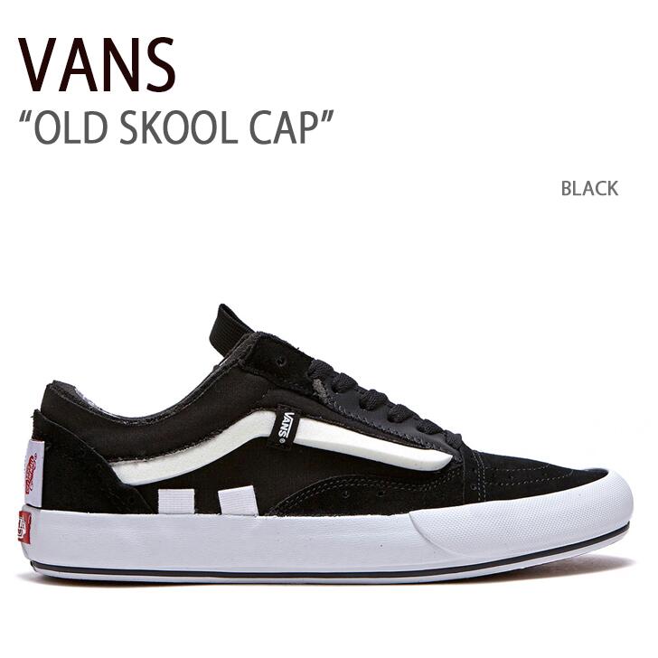 VANS バンズ スニーカー OLD SKOOL CAP VAULT BLACK 年寄りの学校CAP 黒いこと ヴァンズ シューズ メンズ レディース VN0A4UUH6BT