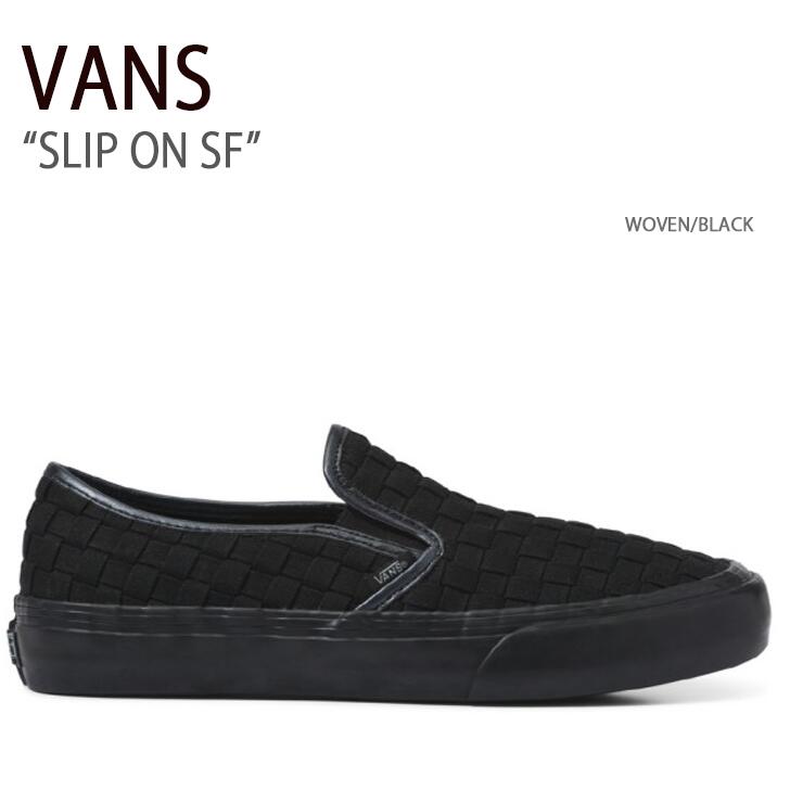 VANS スリッポン スニーカー 楽天市場】VANS バンズ スニーカー SLIP ON SF WOVEN BLACK