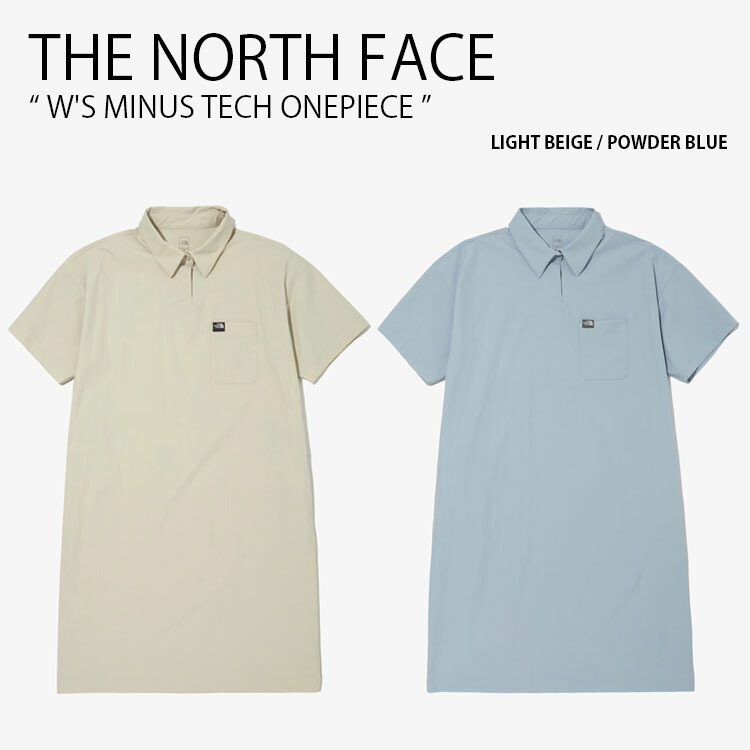 THE NORTH FACE ノースフェイス レディース ワンピース W'S MINUS TECH ONEPIECE マイナステック シャツワンピース シャツワンピ ウーブンシャツ ショートスリーブ 半袖 ひざ下丈 ルーズフィット 女性用 NT7ZN30A/B【中古】未使用品｜セレクトショップ a-clo