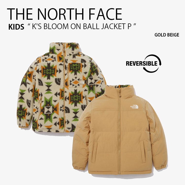 THE NORTH FACE ノースフェイス キッズ パディングジャケット K'S BLOOM ON BALL JACKET P ブルーム オン ボール ジャケット プリント フリース フリースジャケット リバーシブル NJ3NN51S【中古】未使用品 28,361円