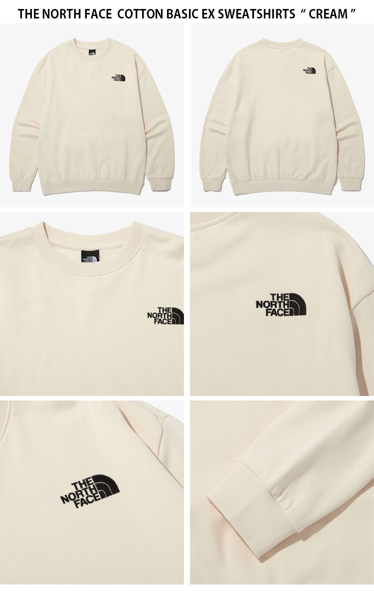 55％以上節約 THE NORTH FACE ノースフェイス スウェット COTTON BASIC EX SWEATSHIRTS コットン ベーシック  スウェットシャツ トレーナー 長袖 カットソー グレー クリーム カーキ ブルー ピンク メンズ レディース 男性用 女性用 男女共用 NM5MN91A  B C D E未使用品 ...