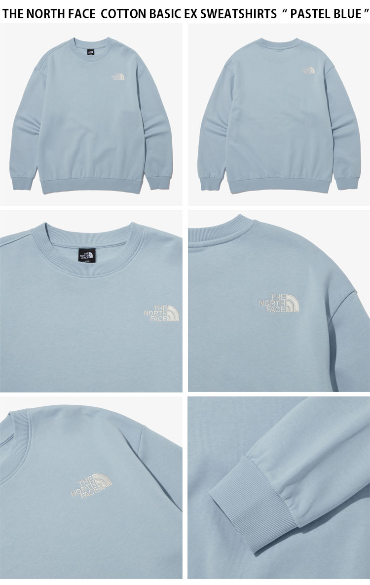 55％以上節約 THE NORTH FACE ノースフェイス スウェット COTTON BASIC EX SWEATSHIRTS コットン ベーシック  スウェットシャツ トレーナー 長袖 カットソー グレー クリーム カーキ ブルー ピンク メンズ レディース 男性用 女性用 男女共用 NM5MN91A  B C D E未使用品 ...