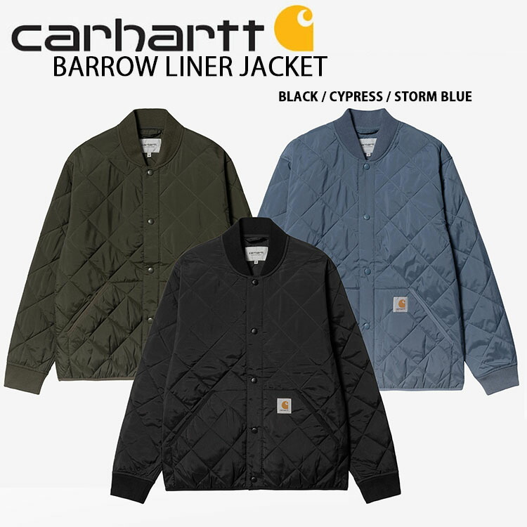 【楽天市場】CARHARTT カーハート パーカー キルティングジャケット BARROW LINER JACKET ジャケット パディングジャケット  ブルゾン ボンバージャケット BLACK KHAKI BLUE カジュアル メンズ レディース CA22FWJAJL【中古】未使用品 ...