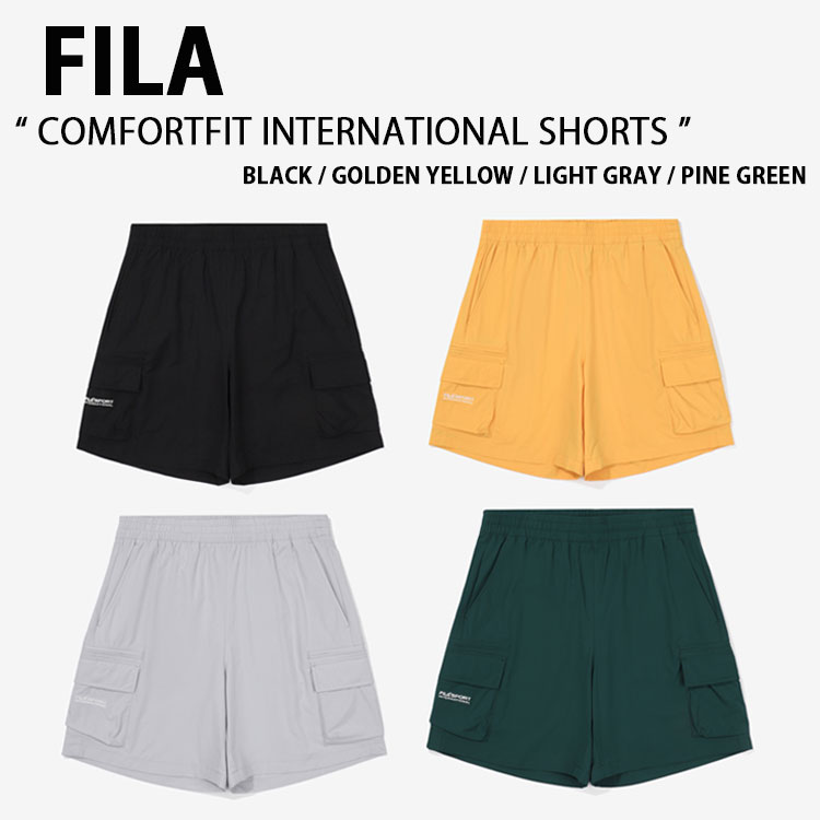 FILA フィラ 遊撃手ズボン下 COMFORTFIT INTERNATIONAL SHORTS FS2TRF2131X コンフォートフィット 国際的 さる股引き さる股引き 半ズボン イージーパンツ 二分の一ズボン下 ロゴタイプ 表どおり メンズ レディース 成人男性用 亭主もち用 【中古】未当て嵌める
